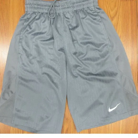 NIKE ATHLETIC SHORTS POLYESTER GRAY Sz SMALL, S - Picture 1 of 4